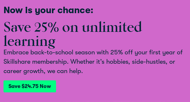 A back to school CTA with a good use of numbers